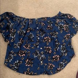 Floral off the shoulder top